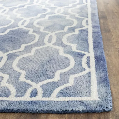 Vista 47 de SAFAVIEH Dip Dye Collection DDY539G - Alfombra decorativa de lana prémium hecha a mano con acuarela marroquí de 2 x 3 pies, color beige/marfil