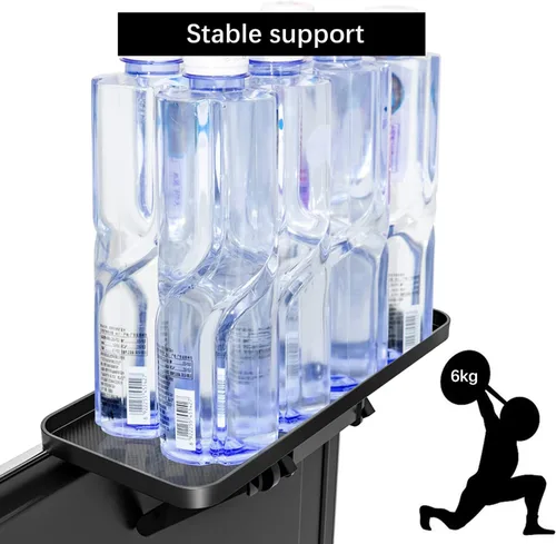 Vista 3 de JIANNI Estante superior para monitor, estante superior de TV de 2 piezas con agujeros de cuerda y plataforma antideslizante, instalación rápida sin