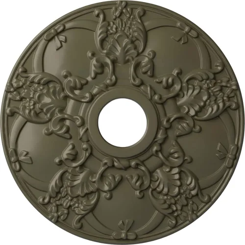 Vista 30 de Ekena Millwork CM18NOCGS Medallón de techo Norwich, 18.0 in de diámetro exterior x 3.4 in de diámetro interior x 1 3/8"P, pátina verde cobre pintado