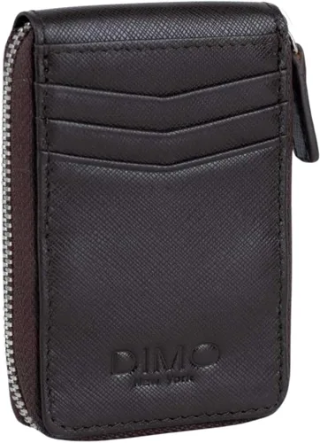 Vista 9 de Cartera RFID con bolsillo con cremallera para hombre, Negro -, Cremallera interior de fibra de carbono Id