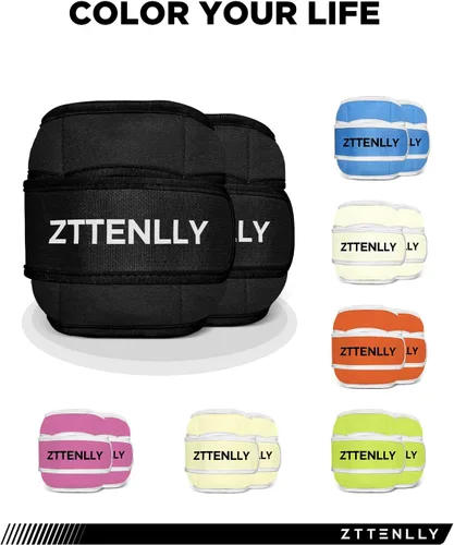 Vista 4 de Pesas de tobillo ajustables para mujeres, hombres y niños 1 par de 5, 10, 15, 18 y 20 libras, correas de peso para pierna, muñeca, tobillo, yoga