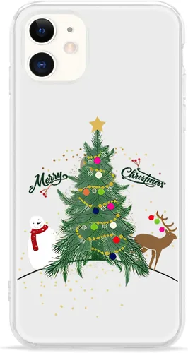 Vista 60 de LCHULLE Compatible con iPhone SE 2022/2020 Funda para iPhone 8 iPhone 7 Funda de Navidad Santa Vacaciones Diseño Transparente Claro Mujeres Hombres