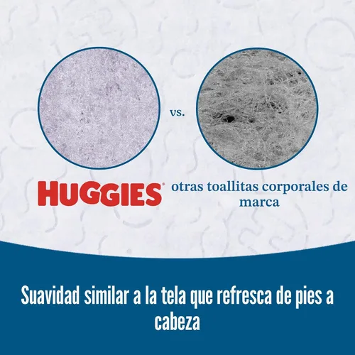 Vista 7 de Huggies Toallitas extra grandes sin perfume, 1 paquete abatible, 42