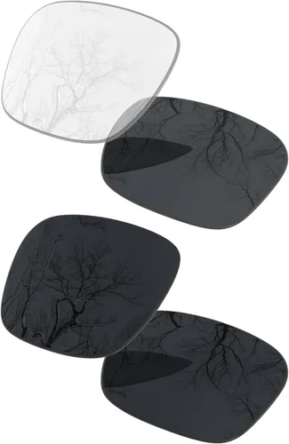 Vista 8 de Juego de 2 lentes polarizadas de repuesto para Oakley Holbrook OO9102 Pack Negro y Negro