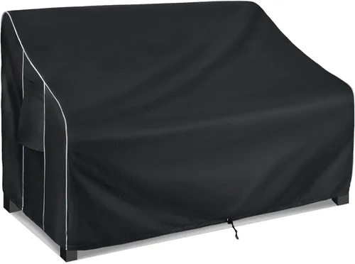 Vista 10 de FORSPARK Funda para sofá de patio, impermeable, resistente a los rayos UV, protector para sofá biplaza de 2 asientos, tela Oxford resistente a