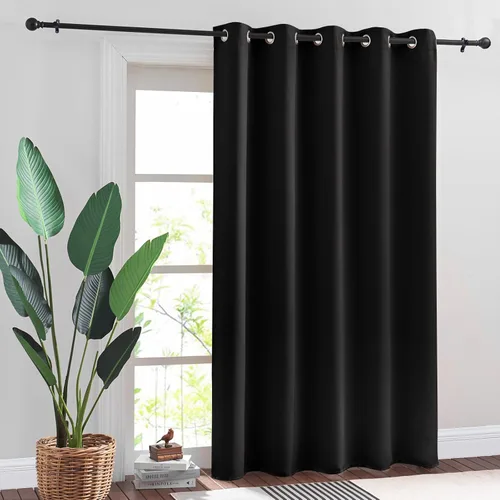 Vista 79 de RYB HOME Cortinas portátiles para puerta con privacidad, cortinas opacas y aislantes térmicas para dormitorio, armario, sala de estar, comedor, Beige