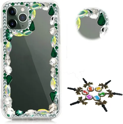 Vista 7 de Sparkle - Funda para teléfono compatible con Samsung Galaxy Note 20, elegante, hecha a mano, con diamantes de imitación en 3D, diseño de diamantes