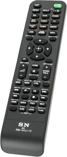 Vista 3 de Allimity RM-AAU170 RMAAU170 - Control remoto de repuesto compatible con receptor AV multicanal Sony STR-DN840 STRDN840