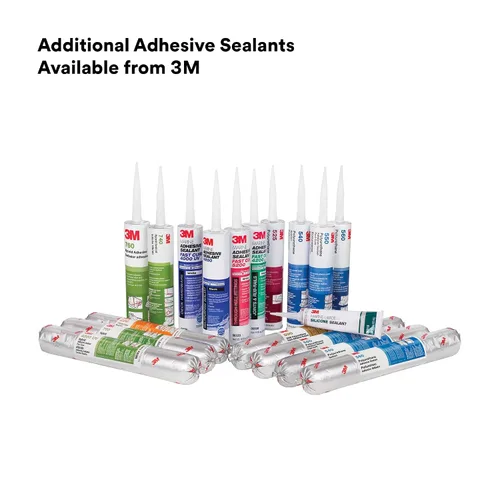 Vista 7 de 3M Sellador de poliuretano 540, negro, multiusos, uniones flexibles, resistente a la intemperie, cartucho de 10.5 fl oz, 1 unidad