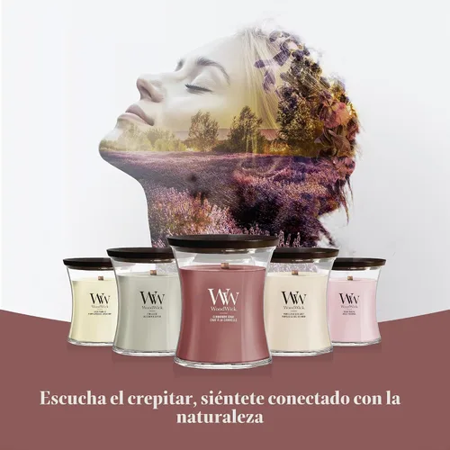 Vista 8 de WoodWick - Vela perfumada Chai de canela, mecha, 16 onzas Canela Chai