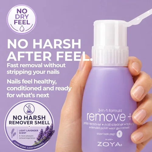 Vista 7 de Removedor de esmalte Remove Plus en Botella flipper de Zoya, 8 onzas líquidas