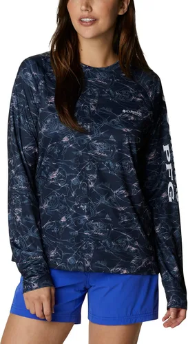 Vista 12 de Columbia womens Super Tidal Tee Long Sleeve Cypress Seamoss
