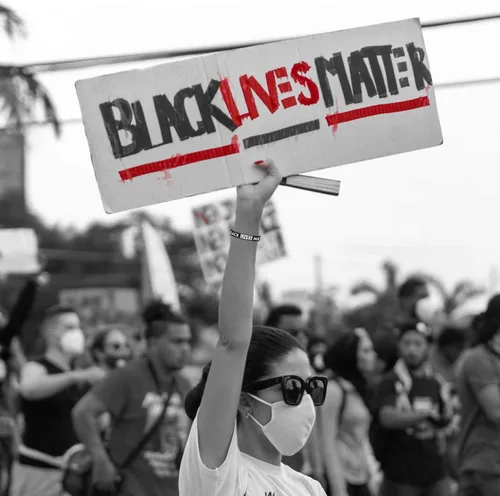Vista 4 de Black Lives Matter pulsera de silicona pulseras de goma negro brazalete pulsera 10 piezas