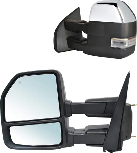 Vista 14 de JZSUPER Espejos de remolque aptos para Ford F150 Power Heated 2004-2014