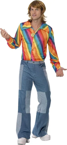 Vista 3 de Smiffys Camisa Color de los años 70