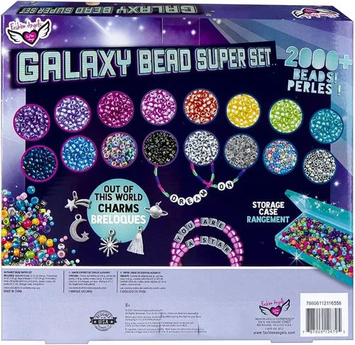 Vista 8 de Fashion Angels - Juego de cuentas Includes 2,000+ Beads, Organizer Keeper Case, Charms & More, For Kids Ages 8+
