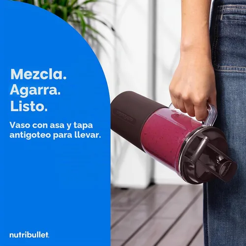 Vista 7 de nutribullet® Turbo Tumbler Edition, licuadora personal, marrón, NB30400CB Marrón (Cocoa Brown)