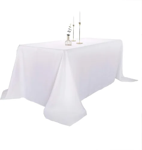 Vista 16 de Ascoza Paquete de 2 manteles cuadrados negros de tela de poliéster de 52 x 52 pulgadas para bodas, banquetes, restaurantes y fiestas