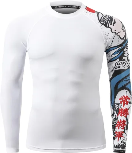 Vista 2 de HUGE SPORTS Manga larga con protección solar UV UPF 50+ para hombre