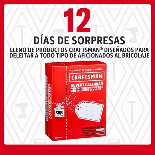 Vista 2 de 12 Days of CRAFTSMAN Advent Calendar, Limited Edition Gift Box CMMT12426A
