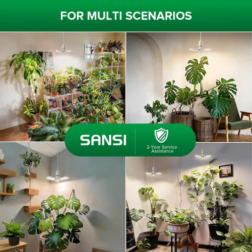 Vista 9 de SANSI Luces de cultivo para plantas de interior, 99 LED lámpara de cultivo de plantas con temporizador, 30 W, 2000 lúmenes, 4000 K, luz de planta