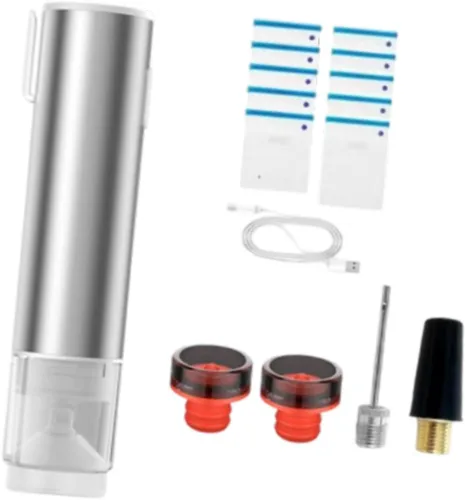 Vista 6 de Vacuum Sealer for Food with 10 Sealer Bags Vacuum Packer for Household