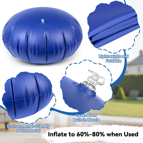 Vista 5 de Y- STOP Columpio de cápsula para niños, silla hamaca colgante sensorial para interiores con almohada inflable, asiento de columpio sensorial