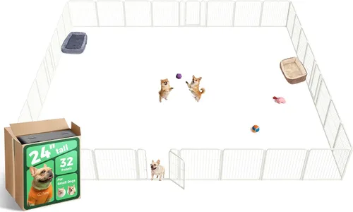 Vista 57 de FXW Homeplus Unleashed Corralito para Perros de Interior - Juego Sin Estrés y Seguro, Resistente de 24 Pulgadas 2 Paneles Corralito para Cachorros