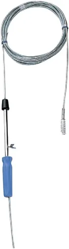 Vista 2 de SANEI PR80B-3 Limpiador de tuberías, longitud 9.8 pies (9.8 ft), para obstrucción y limpieza de desagües, construcción de doble bobinado, resistente