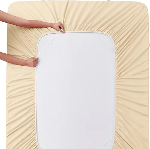 Vista 121 de Manyshofu Juego de sábanas de tamaño individual con bolsillos extra profundos, sábanas y fundas de almohada de 1800 hilos de lujo para hotel, juego