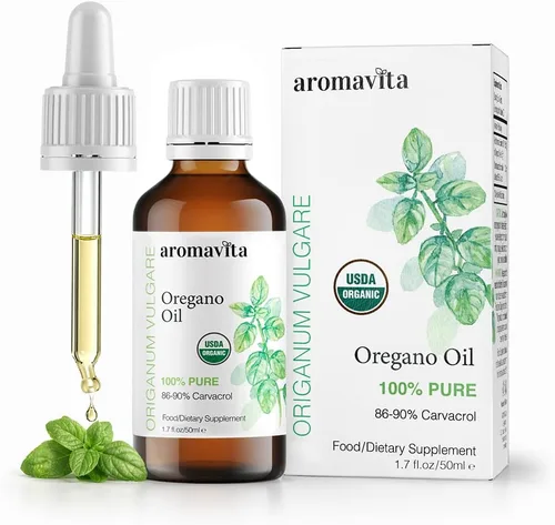 Vista 10 de Aceite Esencial Orgánico de Orégano - 100% Puro Aceite de Orégano Griego No Diluido con Carvacrol - Más del 86%, No GMO, Gotas Líquidas Orgánicas