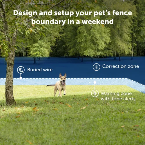 Vista 2 de PetSafe Valla Básica Subterránea para Mascotas, Valla Subterránea para Perros, Contención Eléctrica para Mascotas, Collar Impermeable para Perros