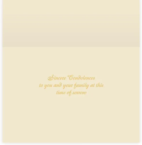 Vista 2 de The Gallery Collection, Paquete de 5 tarjetas, tarjetas de condolencias con sobres forrados de perlas (elegante simpatía)