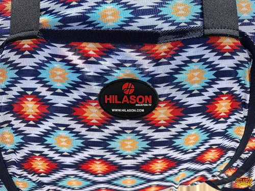 Vista 6 de HILASON Hoja de mosca de caballo con protección UV, malla transpirable, mosquito, primavera, alfombra de caballo de verano, alfombra de mosca