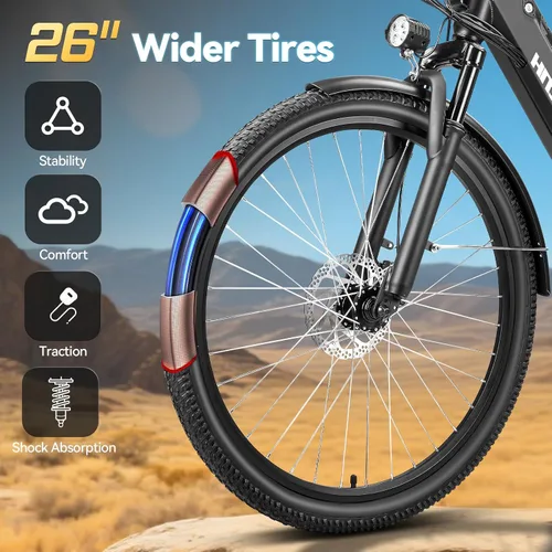 Vista 4 de ZNH 1000W Peak Electric Bike for Adults, Step Thru Ebike - 23Mph & 80 Miles Electric Bicycle with 48V Removable Battery, 7-Speed, Front