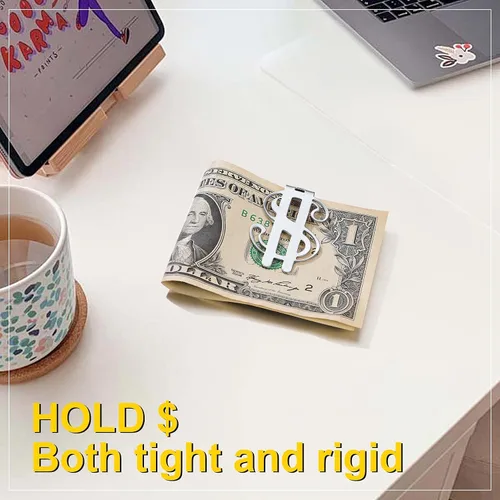 Vista 3 de ChainsPro Men Personalized Money Clip 316L Stainless SteelGold PlatedBlack for Fathers DayXmas Gift-Send Gift Box
