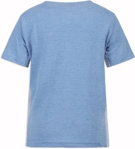 Vista 6 de Marvel Camiseta de manga corta para niños de Capitán América de los Vengadores para niños pequeños y niños pequeños - Azul