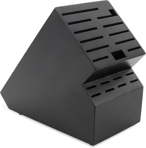 Vista 9 de RedCall - Bloque universal para cuchillos sin cuchillos, 14 ranuras de madera para encimera, organizador grande de almacenamiento de cuchillos