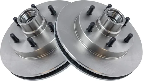 Vista 6 de TRQ Kit de pastillas de freno delantero y rotor, kit químico de freno, pastillas de freno de cerámica compatible con Chevrolet C2500 1996-2002