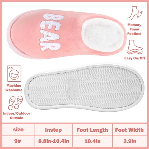 Vista 4 de VitalCozy 2 piezas de regalos para el día de la madre, regalo para mamá, oso, pantuflas, regalo para mamá, asistentes administrativos, regalos