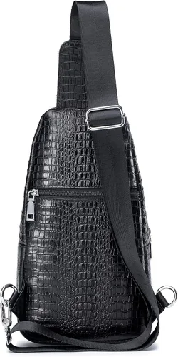Vista 96 de LUKZIJAES Bolso bandolera de cuero genuino para hombre