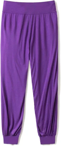Vista 3 de Pantalones de algodón modal para mujer de AvaCostume, pantalones suaves para practicar yoga o deportes.