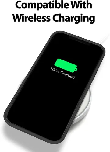 Vista 6 de GOOSPERY Funda para iPhone 12 Pro, silicona y plástico con forro de microfibra suave (negro)
