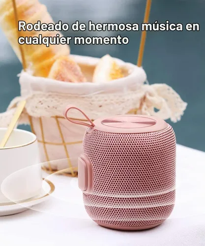 Vista 2 de Altavoces Bluetooth portátiles inalámbricos impermeables IPX7 Bluetooth 5.0 doble emparejamiento mini altavoz de ducha, sonido envolvente estéreo
