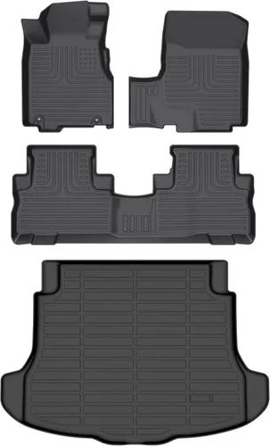 Vista 90 de Alfombrillas para Jeep Compass 2007-2016/2007-2016 Jeep Patriot/Dodge Caliber 2007-2012 para todo tipo de clima con forro de carga para automóvil