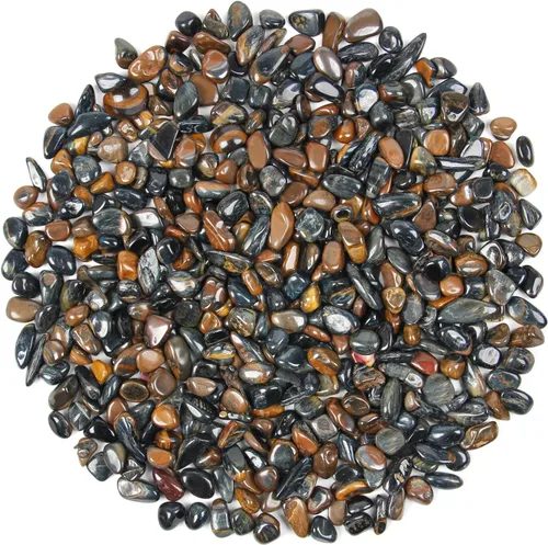 Vista 34 de Chips de cristal de amazonita natural triturado de 1.1 libras, chips de cristales curativos a granel, piedras preciosas de cristal triturado