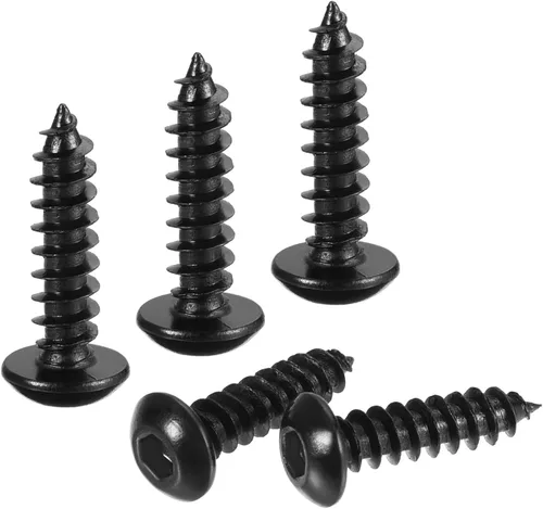 Vista 8 de uxcell Tornillos autorroscantes hexagonales, tornillo de madera de acero al carbono M3 x 0.236 in 400pcs