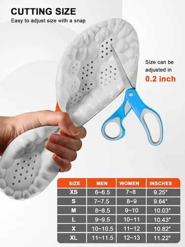 Vista 36 de Plantillas 4D Cloud para mujeres y niños, plantillas de soporte de arco, plantillas de espuma viscoelástica, plantillas de zapatos deportivos