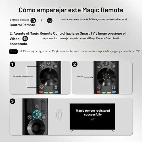 Vista 3 de Voice Magic Remote para LG Smart TV con puntero