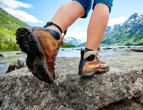 Vista 4 de FEIDEER Calcetines de senderismo para hombre, paquete múltiple de calcetines acolchados para senderismo al aire libre